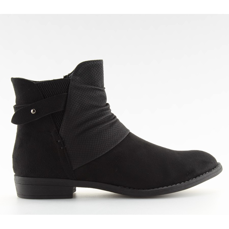 Boots flat heel black 303 black
