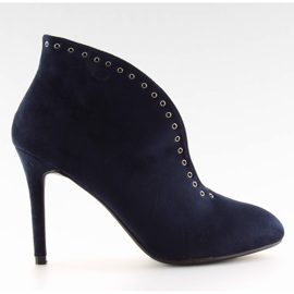 High heels with navy blue 1660-251 blue