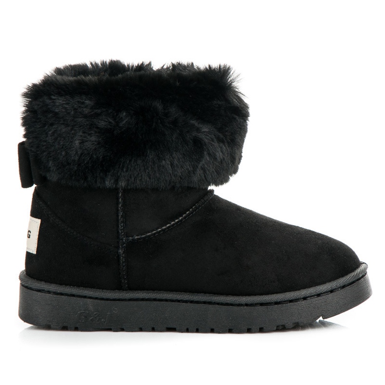 Bella Paris Snow Boots With Bow black