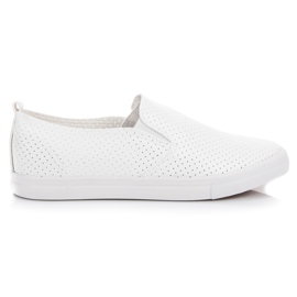 Sport Openwork Slip On Sneakers white