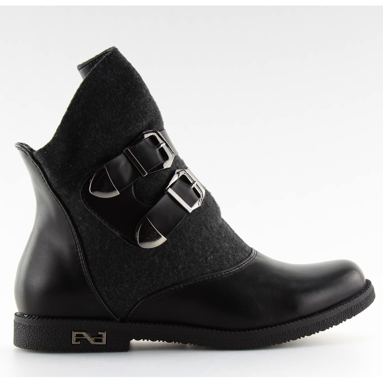 Boots felt uppers black X659-1 black