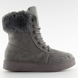 Szare 2040 Gray Snow boots grey