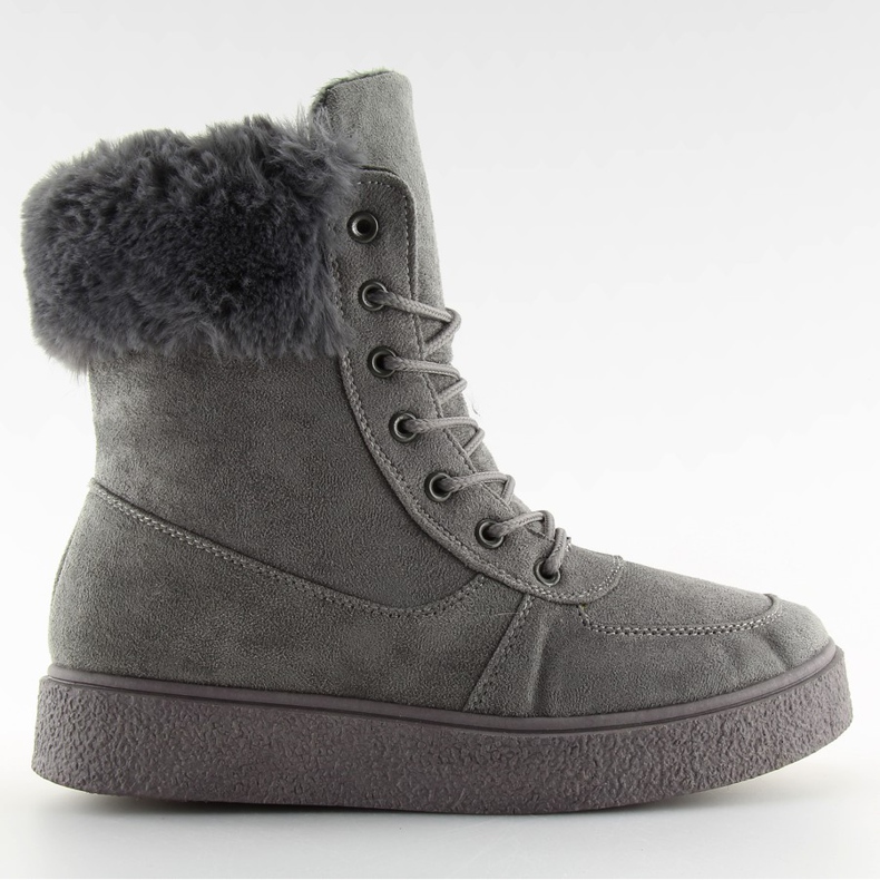 Szare 2040 Gray Snow boots grey