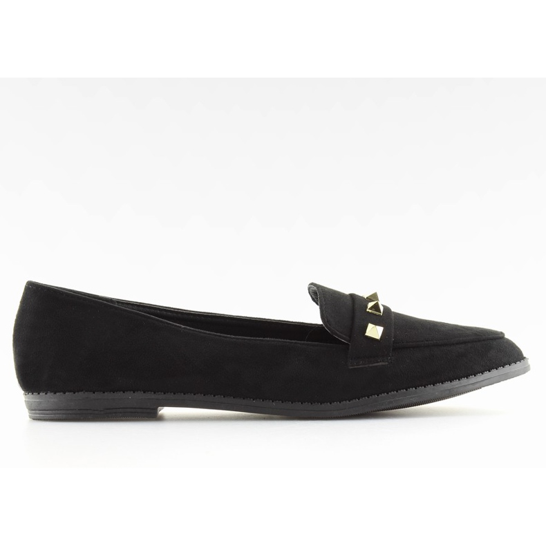 Women's loafers with black black studs