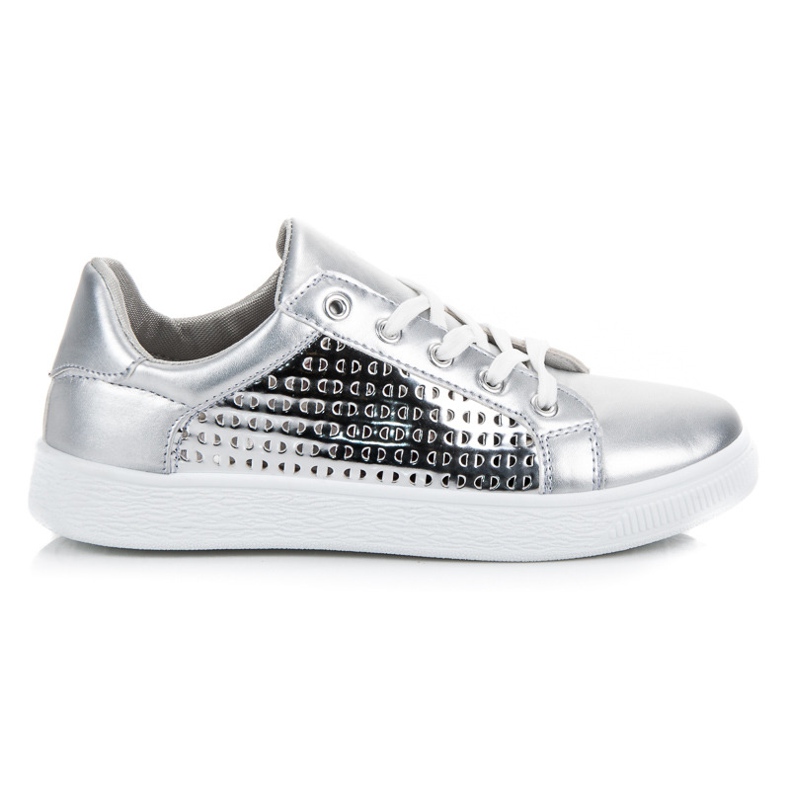 Silver Knotted Sneakers grey