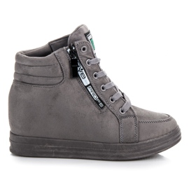 Suede sneakers grey