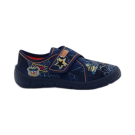 Slippers Super Light Bottom Car Befado navy blue orange Slippers Super Light Bottom Car Befado navy blue orange