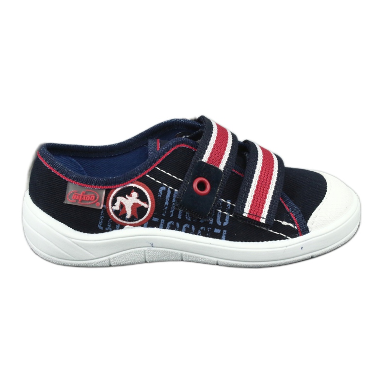 Boy's slippers Befado 672x058 white red navy blue