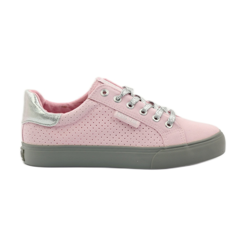 Big star 274054 tied sneakers grey pink