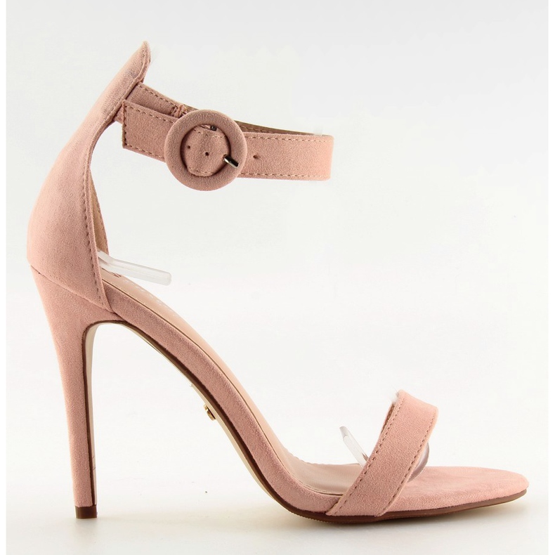 Pink NF-17 pink sandals on a high heel