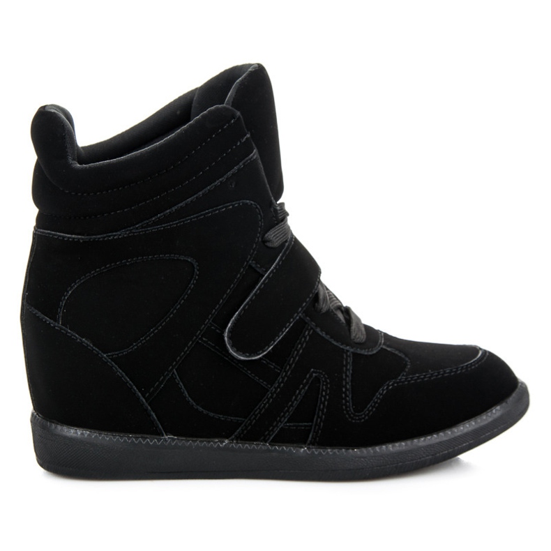 Black Velcro sneakers