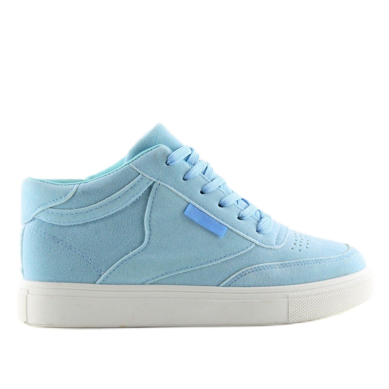 Blue suede women's sneakers NB171P Blue