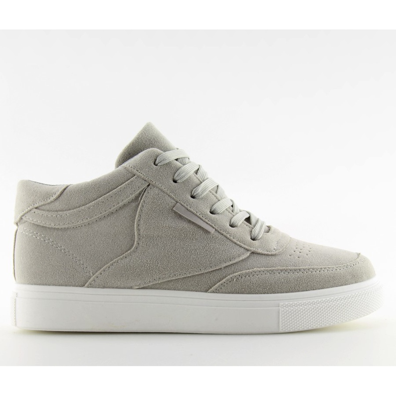 Gray suede women's sneakers LT.GRAY grey Gray suede women's sneakers LT.GRAY grey