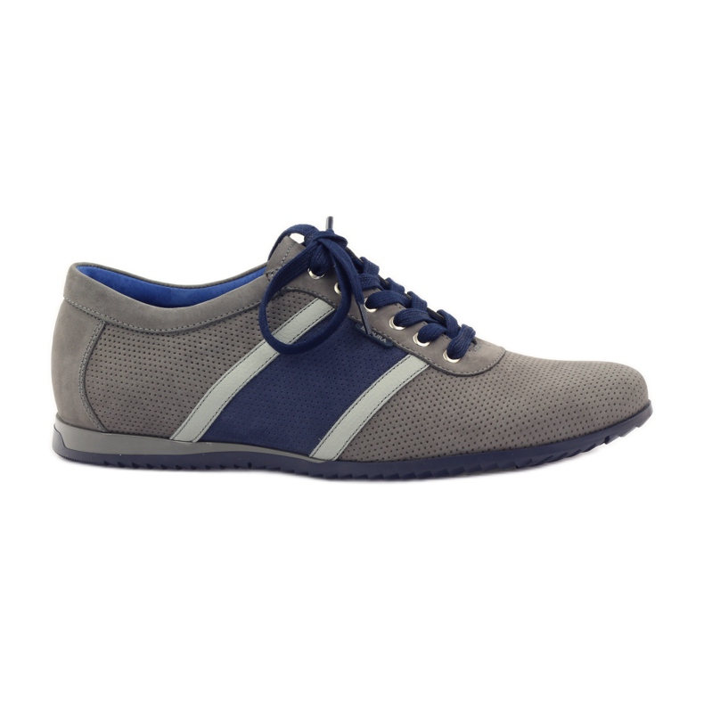 Gray sports shoes Badura 3360 grey navy blue Gray sports shoes Badura 3360 grey navy blue
