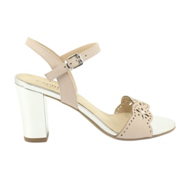 Caprice sandals women's shoes 28303 multicolored pink