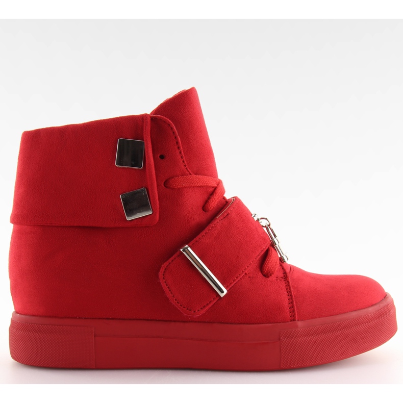 Red women's sneakers NC158 Red