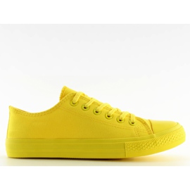 Yellow monocolour women's sneakers NB176 Yellow