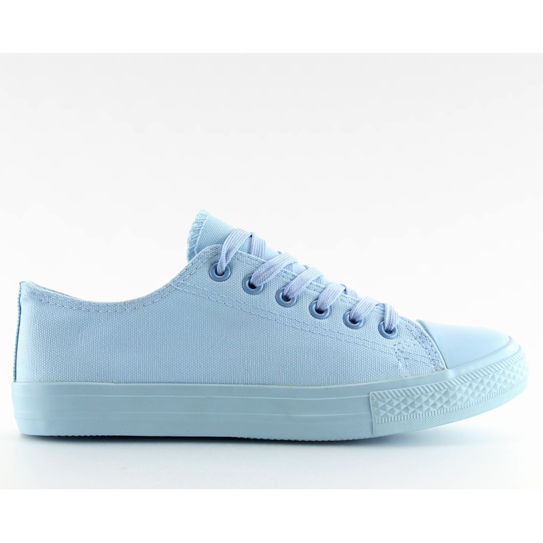Blue and blue monocolour women's sneakers