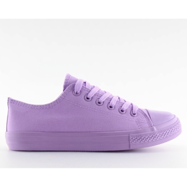 Purple women's monocolour purple sneakers