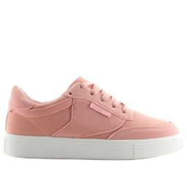 Pink suede women's sneakers NB172 Pink white Pink suede women's sneakers NB172 Pink white