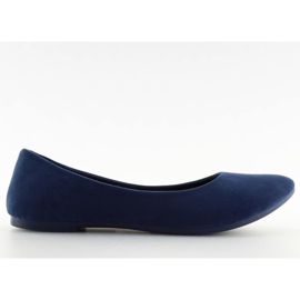 Women's ballerinas soft navy blue