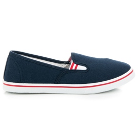 Mckeylor Navy blue slip-on sneakers