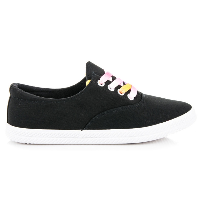 Anesia Paris Multicolor tied Sneakers black Anesia Paris Multicolor tied Sneakers black