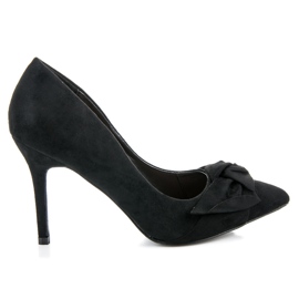Bestelle Suede heels black