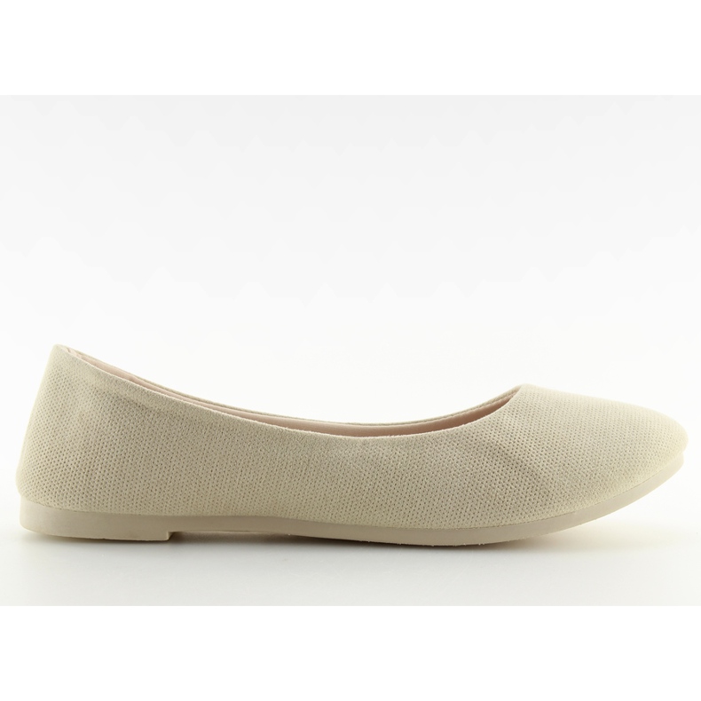 Beige women's ballerinas JX38 Beige