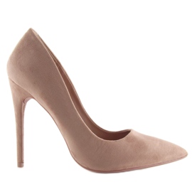 Pumps on a suede pink 5101 Pink