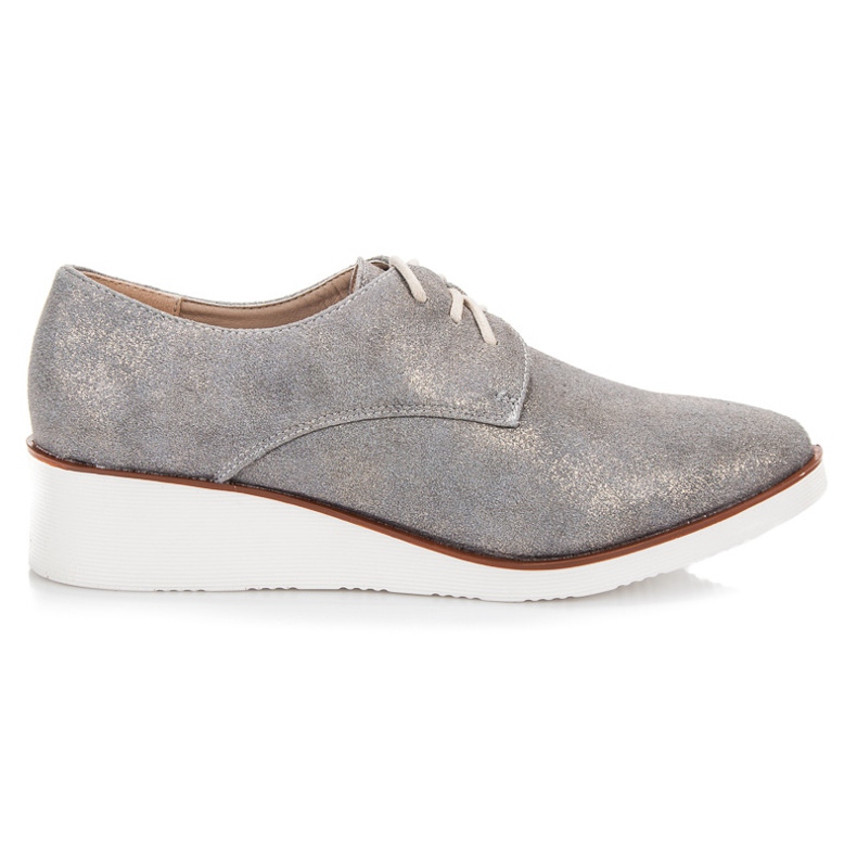 Vinceza Tied wedge heels grey