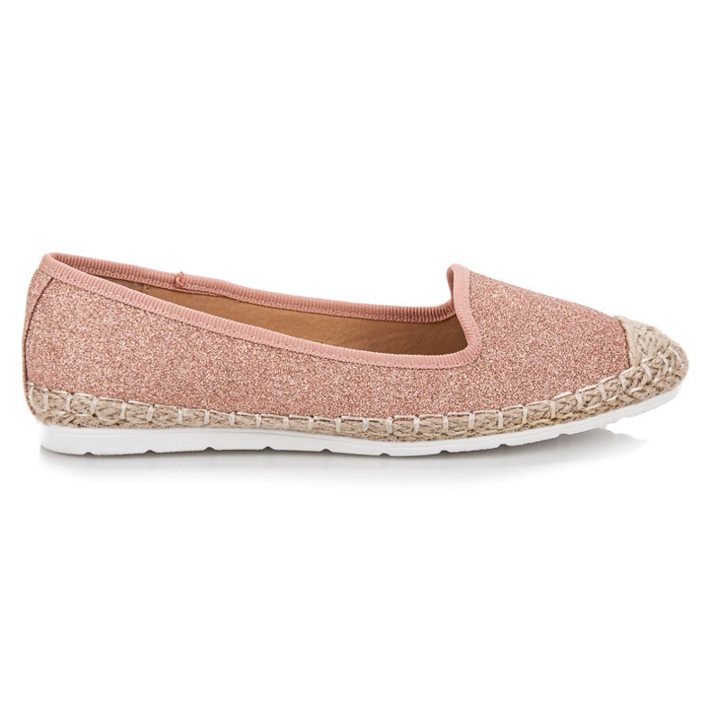 Vinceza Glitter ballerinas pink