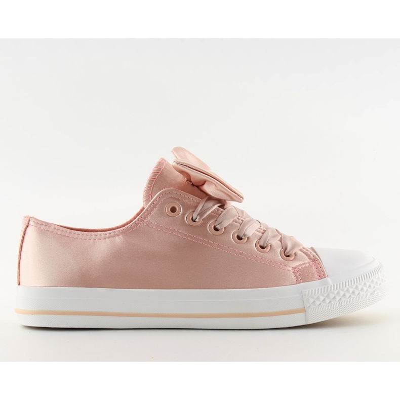 Women's Sneakers Satin Pink 16-509 Women's Sneakers Satin Pink 16-509