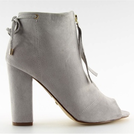 Open Toe Boots Gray Nf-16 grey Open Toe Boots Gray Nf-16 grey