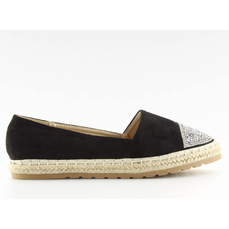 Black women's espadrilles H8-102 black Black women's espadrilles H8-102 black