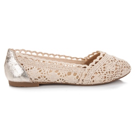 Vinceza Lace ballerinas brown Vinceza Lace ballerinas brown