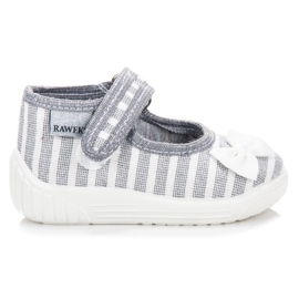Reweks Slippers in stripes grey