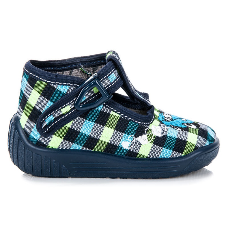 Reweks Home Checkered Shoes blue