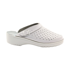 Orthopedic medical wedge white slippers