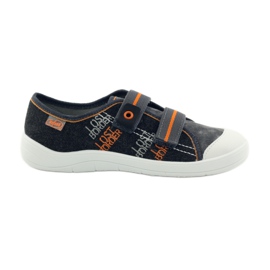 Slippers sneakers boys' turnips Befado gray grey orange black