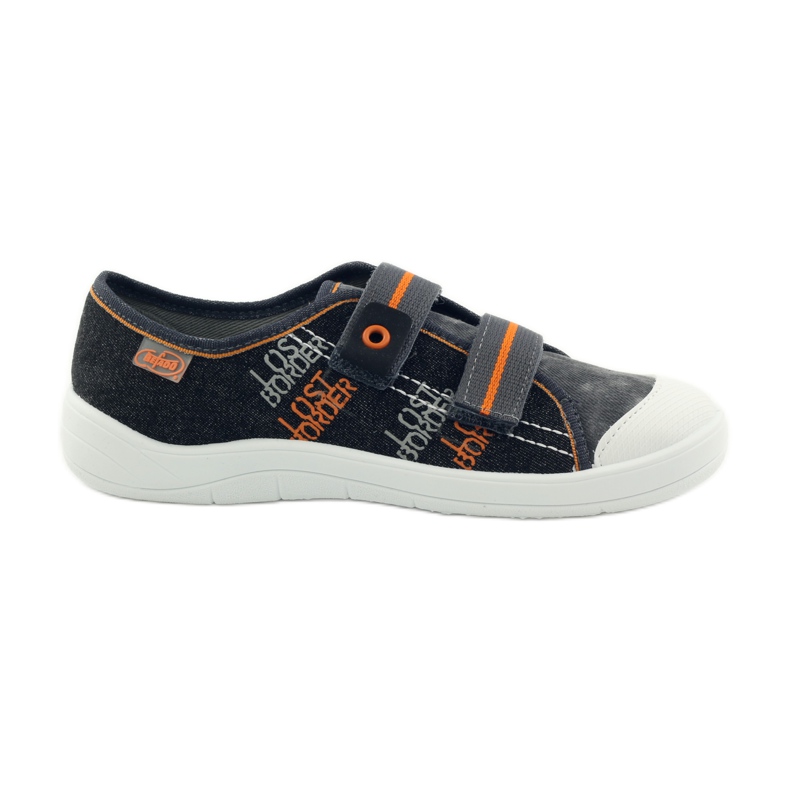 Slippers sneakers boys' turnips Befado gray grey orange black