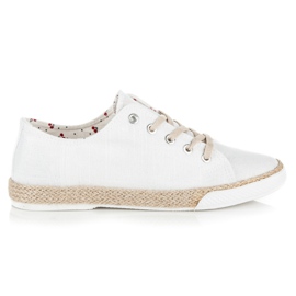 Kylie Lace-up espadrilles white