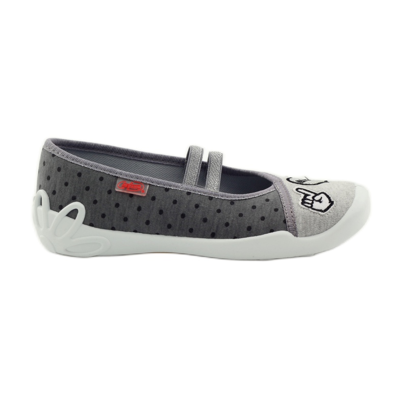 Befado children's shoes ballerinas slippers 116Y235 grey