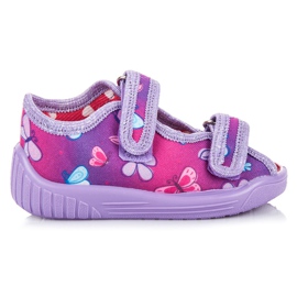 Reweks Flower slippers violet