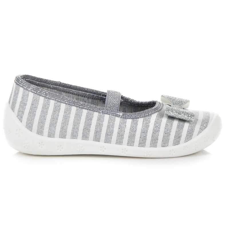 Reweks Homemade striped ballerinas grey