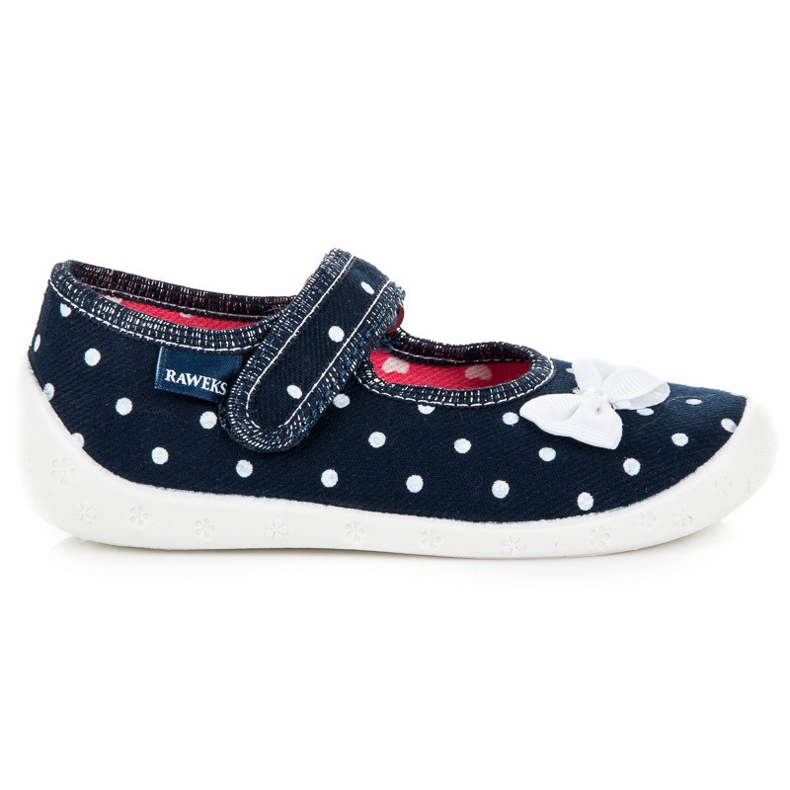 Reweks Girls' peas slippers blue