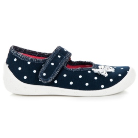 Reweks Girls' peas slippers blue Reweks Girls' peas slippers blue