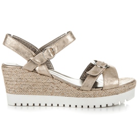 Kylie Golden espadrilles sandals