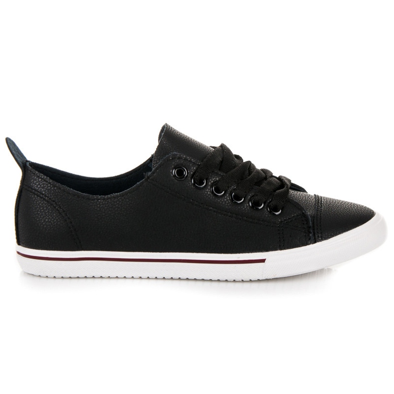 Seastar Black lace-up sneakers