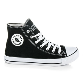 New Age Men's high sneakers black